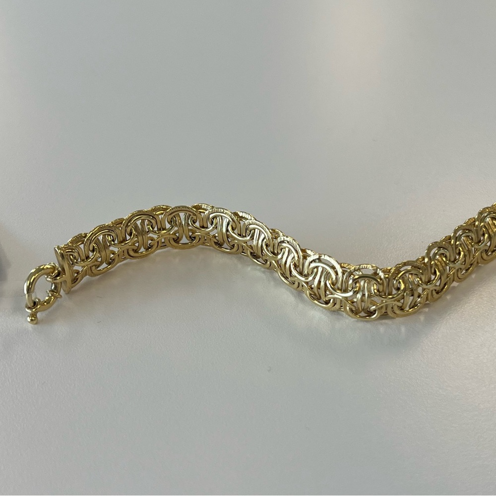 14k Byzantine Chain Bracelet 7.5”